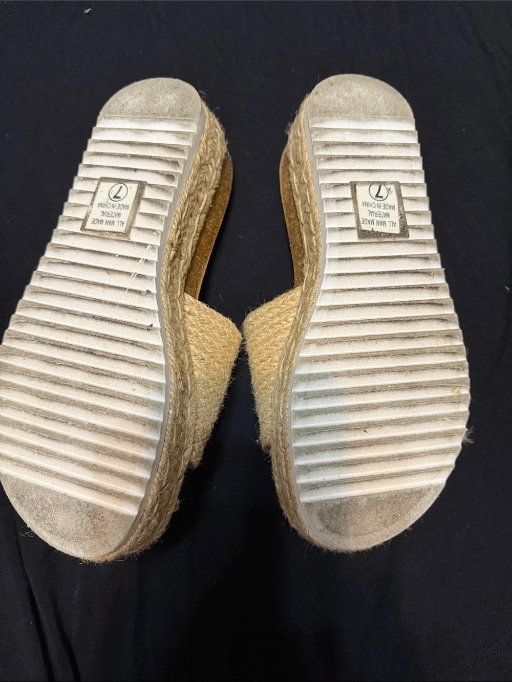 Soda Beige Woven Espadrille Slide Sandals